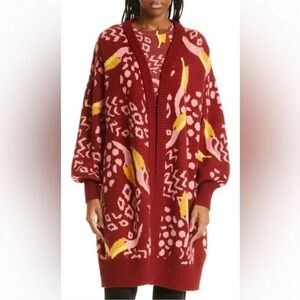 FARM RIO Toucanissimo Cardigan Size Small